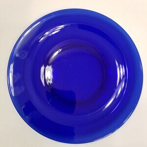 Vintage Glass Cobalt Blue 10.25" Plate